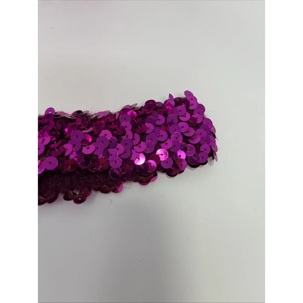 STRETCH SEQUIN TRIM‎ FUCHSIA Approximately 40 YARDS LENGTH WIDTH 1.5 INCH Shinny